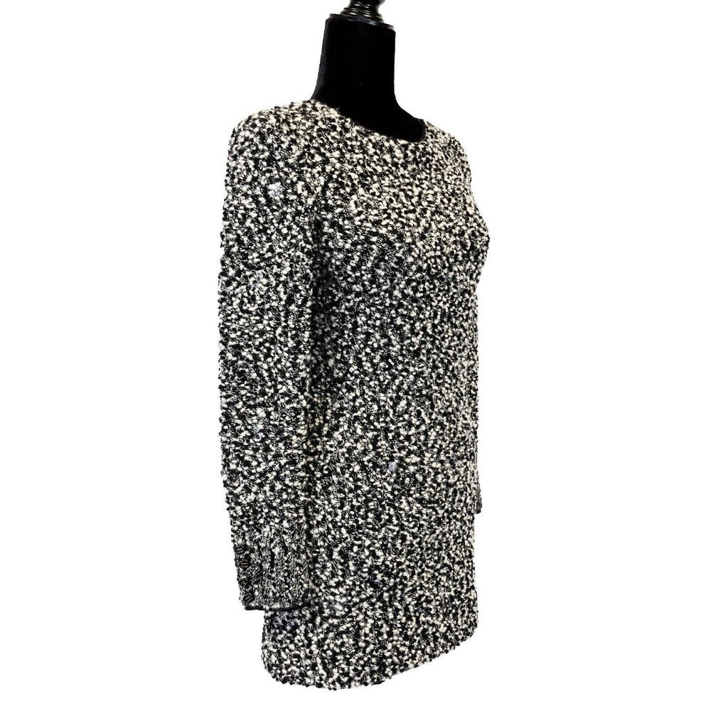 CHANEL - 94A Knit Clear Sequin Dress - Black & White - 38 US 6 - Picture 11 of 12